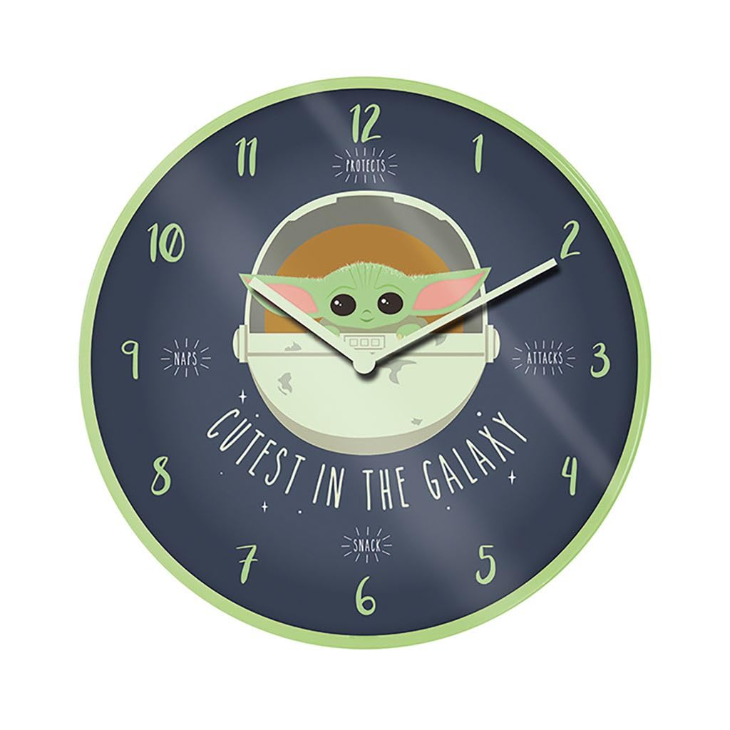 Pyramid International Star Wars (The Mandalorian) Cutest in The Galaxy Wall Clock