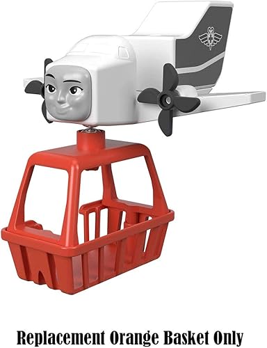 Miniatura 4 de Fisher-Price Pieza de repuesto para el juego de tren de madera de Thomas and Friends - FXT66  Wood Big World Adventures  Cesta naranja de repuesto