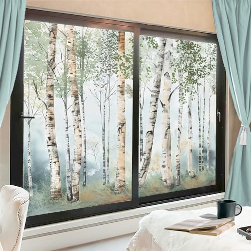 Membrena para ventana efecto esmerilado estilo bosque moderno miniatura 1