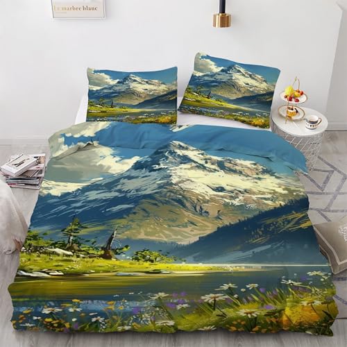 Housse couette en microfibre douce 200x200 avec fermeture éclair - 2