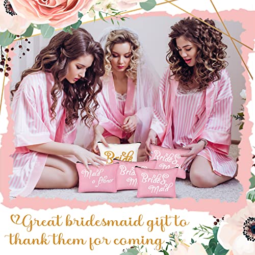 Ramede 40 Pcs Bride Bridesmaid Robes Set Bridal Party Silk Satin Robes for Wedding Bridal Shower Bachelorette Party3