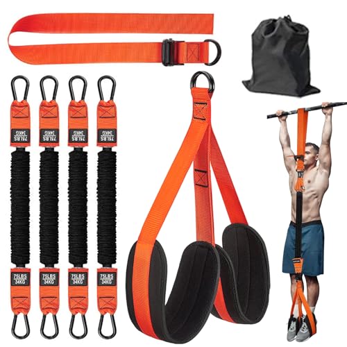 Kottwca Klimmzughilfebänder, Robuste Klimmzug-Widerstandsbänder, Verstellbar Resistance Bands mit Zwei Fußstützen und Tasche, Klimmzug-Hilfsbänder für Krafttraining Kottwca Klimmzughilfebänder, Robuste Klimmzug-Widerstandsbänder, Verstellbar Resistance Bands mit Zwei Fußstützen und Tasche, Klimmzug-Hilfsbänder für Krafttraining