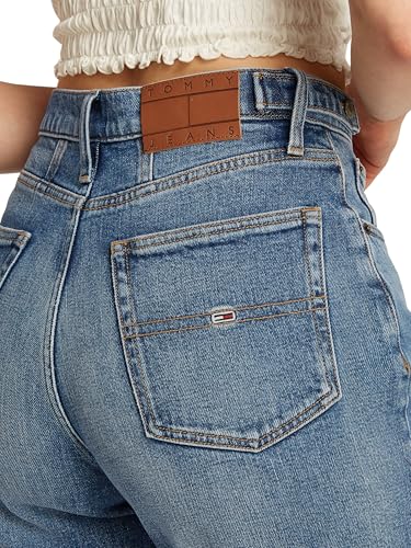 Tommy Jeans Damen Jeans Hose Mom Jean High Waist, Blau (Denim Medium), 32W/25L – Ansicht 3