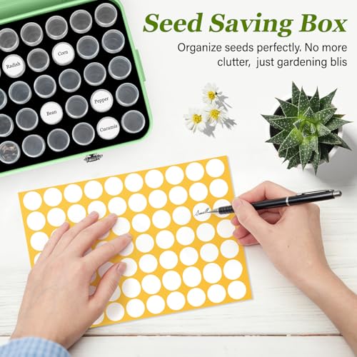 Seed Storage Box Organizer - Metal Garden Seed Storage Container Kit - Image 5
