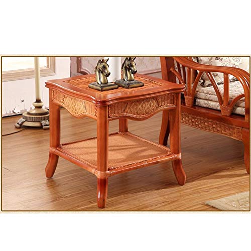Meubles en rotin fait main : table basse et bout de canapé design