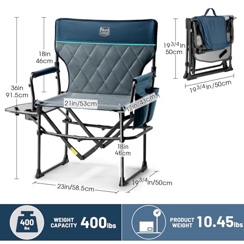 TIMBER RIDGE Aluminum Camping Directors Chair DC-1026-BL-1 の商品画像 2