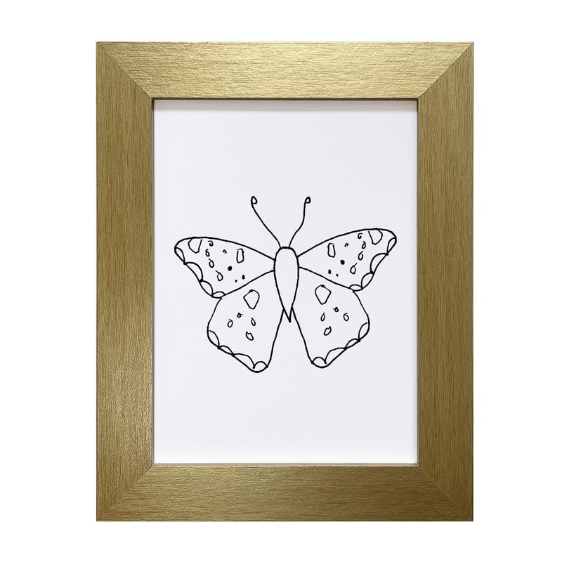 Aryllis A5 Photo Frame, Gold, Manufactured in the UK, Freestanding Picture Frame Fitted with Real Glass - *Choice of Colour & Size*
