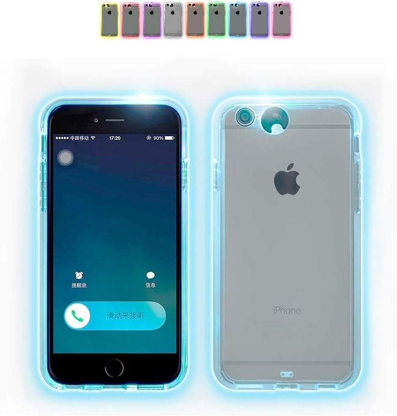 iPhone SE(2016)/5S/5 Case,Creative LED Light up Incoming Call Flash Cover Anti-Scratch Clear Back Case for iPhone 5/5s/SE(iPhone 5/5s/SE)