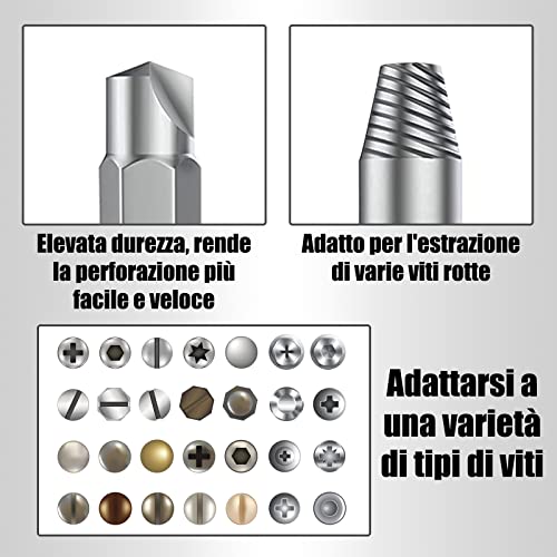 Estrattore di Viti, [22 Pcs] Diyife Estrattore di