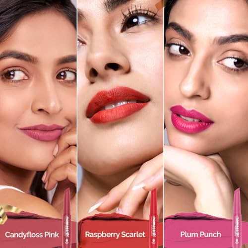 Image of Mamaearth Moisture Matte Long Stay Lipstick Minis Gift Set - Bright and Bold | 8 Hour Moisture Lock | Up to 12-Hour Long Stay | Smudge Proof | Travel-Friendly| Gifting For Valentine's Day, Birthday, Anniversary & Special Occasions | Rakhi Gift for Sister | Premium Gift Pack