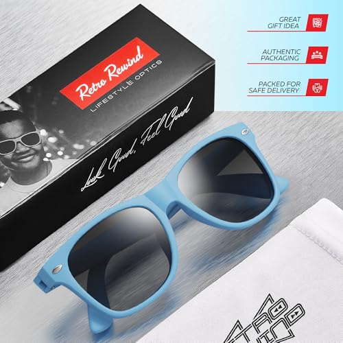 Image of Retro Rewind Kids Sunglasses for Boys Girls Age 3-12 - Shatterproof UV400 Toddler Children Sun Glasses