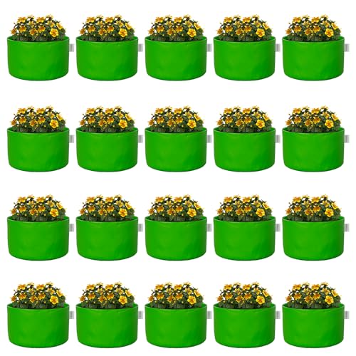 ORILEY Grow Bags Heavy Duty HDPE Plants Flower Growing Bag Floor ...