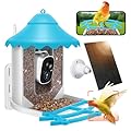 2K HD Smart Bird Feeder Camera with Solar Power, AI Bird Species ID, Auto Video Capture, Instant Notifications, SD&Cloud Storage