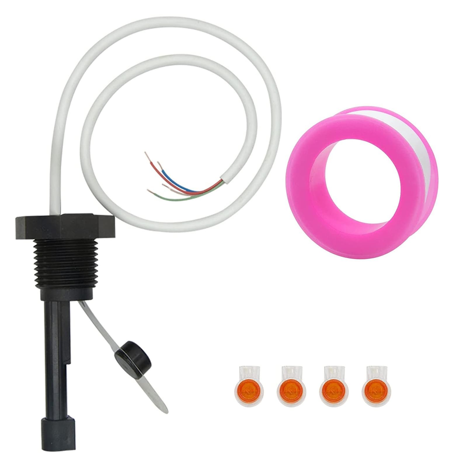 Kaccde Red/Blue/White 4 Wire Flows Sensors With Waterproof Button & Easy Installation Stable Flows Control Switches Set For Ic40 Ic20 Ic60 Ic15 Directional Projectile Stream Change