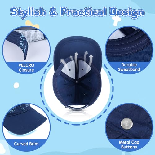 Toddler Baseball Hat Baby Baseball Cap Toddler Hat for Boys Girls Cotton Infant Adjustable Summer Caps with Ponytail3