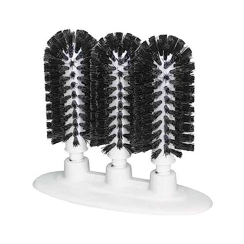 Bar Maid GWM-300 3-Brush Manual Glass Washer With Suction Cup Base