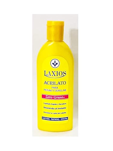 LAXIOS Acrilato Aloe Vera Pantenol Keratina Peinar y Cepillar Zero Grasa Dromatic (3 oz-3.4fl oz), 3 onzas, 3.4fl oz