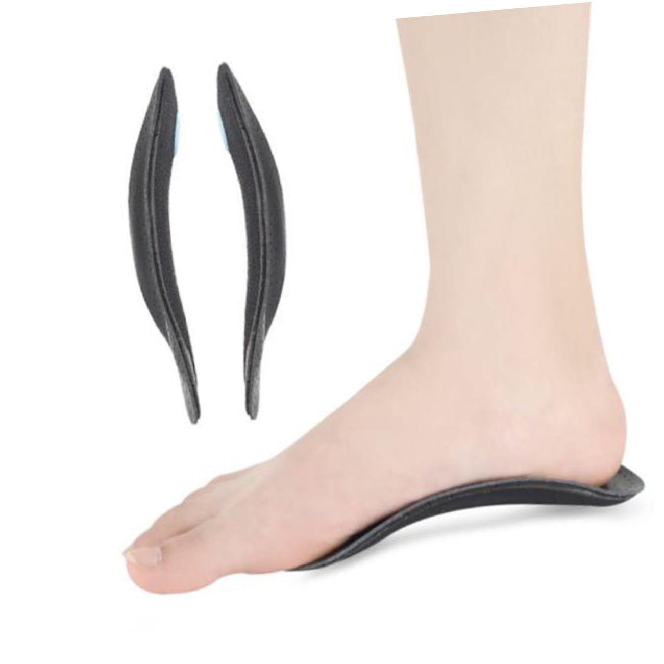 FOMIYES 1 Pair Latex Pads Arch Support Insoles for Men Women Shoe Inserts Anti-Slip Half Yard Breathable Soft Comfortable