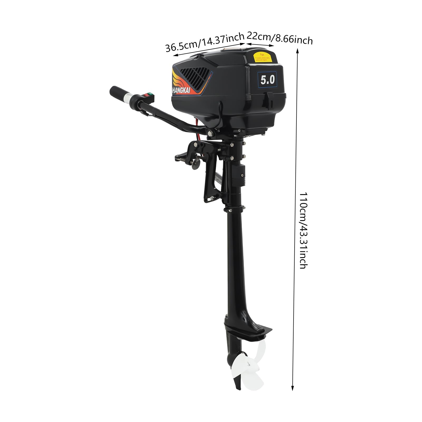 Leiser Elektro Trolling Bootsmotor Elektrischer Außenbordmotor 1200W 48V Bürstenloser Kupfermotor 800kg Schub Kurzwelle für Boote 2-4m Angeln Schlauchboot Fischerboot
