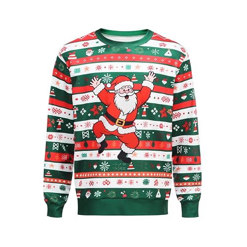 Unisex Weihnachts Sweatshirt Lustig Winter Pullover Festlich Gemütlich