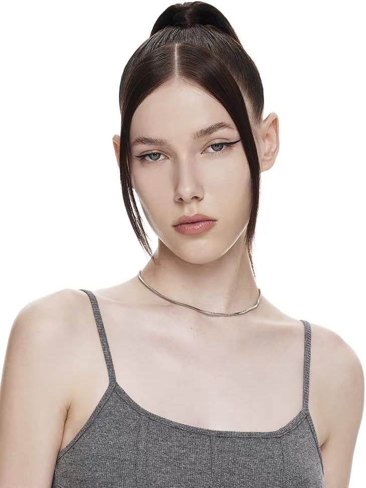 SukAmi Snake Chain 18K Gold Plated Necklace Bracelet Set Women Snake Stainless Steel Choker Jewelry Set - Image 3