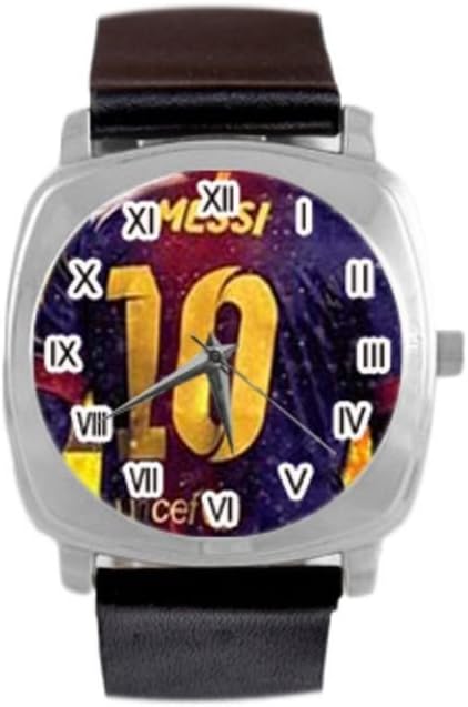 FC Barcelona Messi custom Metal Watch Stainless Steel Sport Wrist watch-men