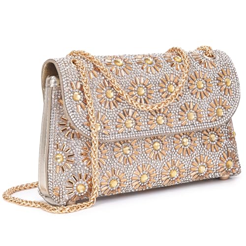 Shoulder Bags Crossbody Bag Purses Handbags Crystals Rhinestone Evening Bag for Women Clutch Purse with Chain