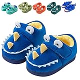 Fadezar Zapatillas De Estar por Casa para Niñas Niños Invierno Pantuflas Animales Antideslizantes Cálido Slippers 17 Azul EU 24/25 (Tamaño de la etiqueta170)