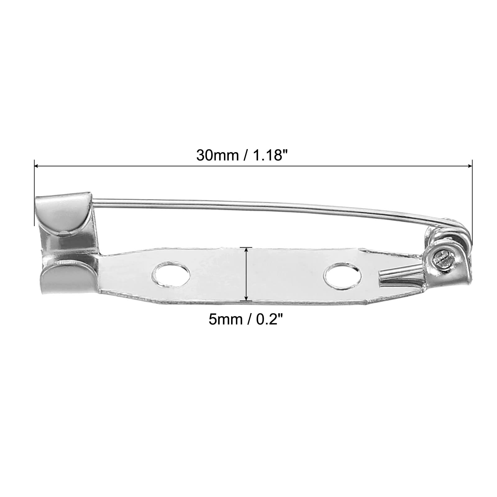 50 épingles De Sûreté Dorées – 2,95 Pouces (7,5 Cm) – Lot Uxcell, Couleur Ton Doré
