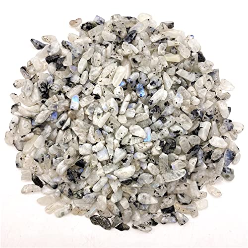 Roca de Grava de Cristal de Piedra Lunar Blanca Natural de 50g Adecuada for organizar jarrones Rellenos Acuario Jardines y Fuentes Grava decoración de la habitación