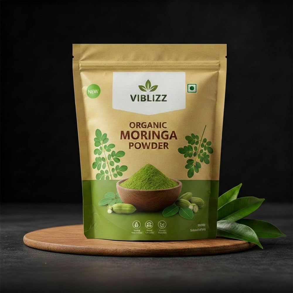 Organic India Moringa Powder - 100g, Essential Nutrition Superfood, Helps Naturally Boost Energy Levels, Improves Stamina & Vitality, Rich In Vitamins & Minerals