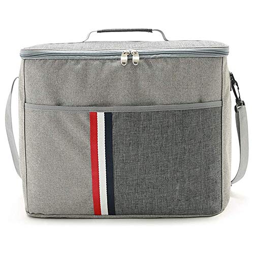 Zuoao Tragbare Lunchbox Tasche im Freien Picknick-Box multifunktionale Kinder Kühlpicknicktasche,Grey-9L