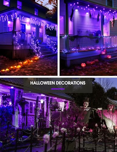 Image of L LOHAS LED Halloween Purple Flood Light Bulbs, 11W Colored Light Bulbs E26
