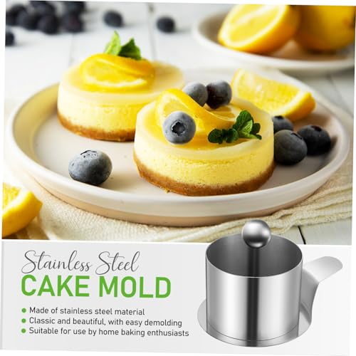 Healifty Stainless Steel Round Cake Ring Mold Set for Baking Small Mousse Desserts and Puddings Sturdy Kitchen Baking Molds for Home Bakers - Image 9