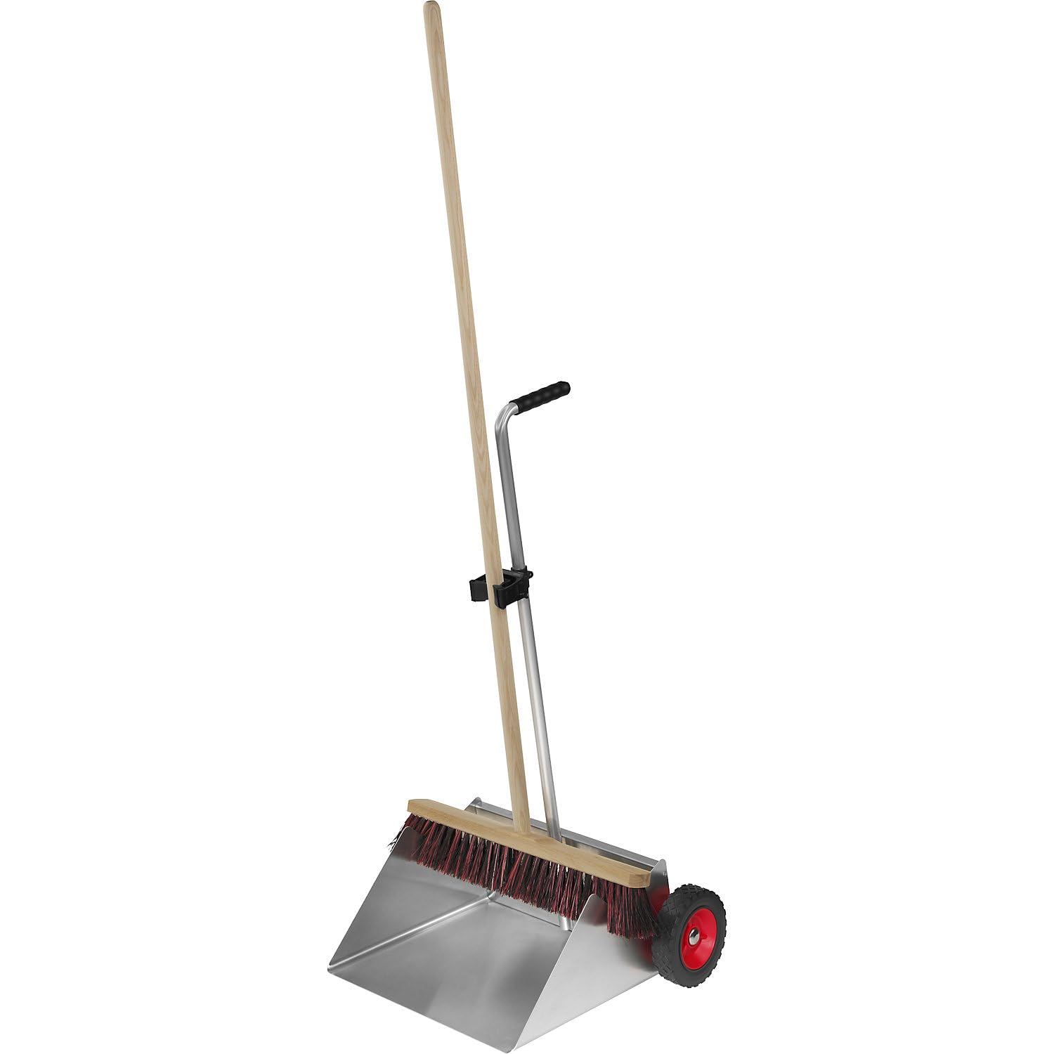 FLORA | Standkehrschaufel DUSTY SPECIAL 50 | mobil | inkl Besen | Aluminium