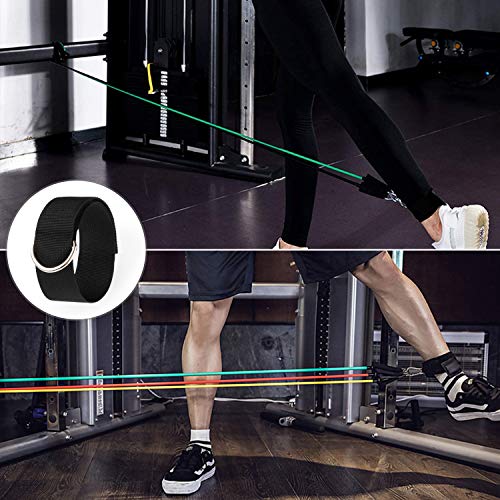 Mokani Resistance Bands Set (11pcs), Exercise Bands with Door Anchor & Handles, Home Gym Equipment Men Women Legs Ankle for Resistance Training,Home Workouts,Fitness
