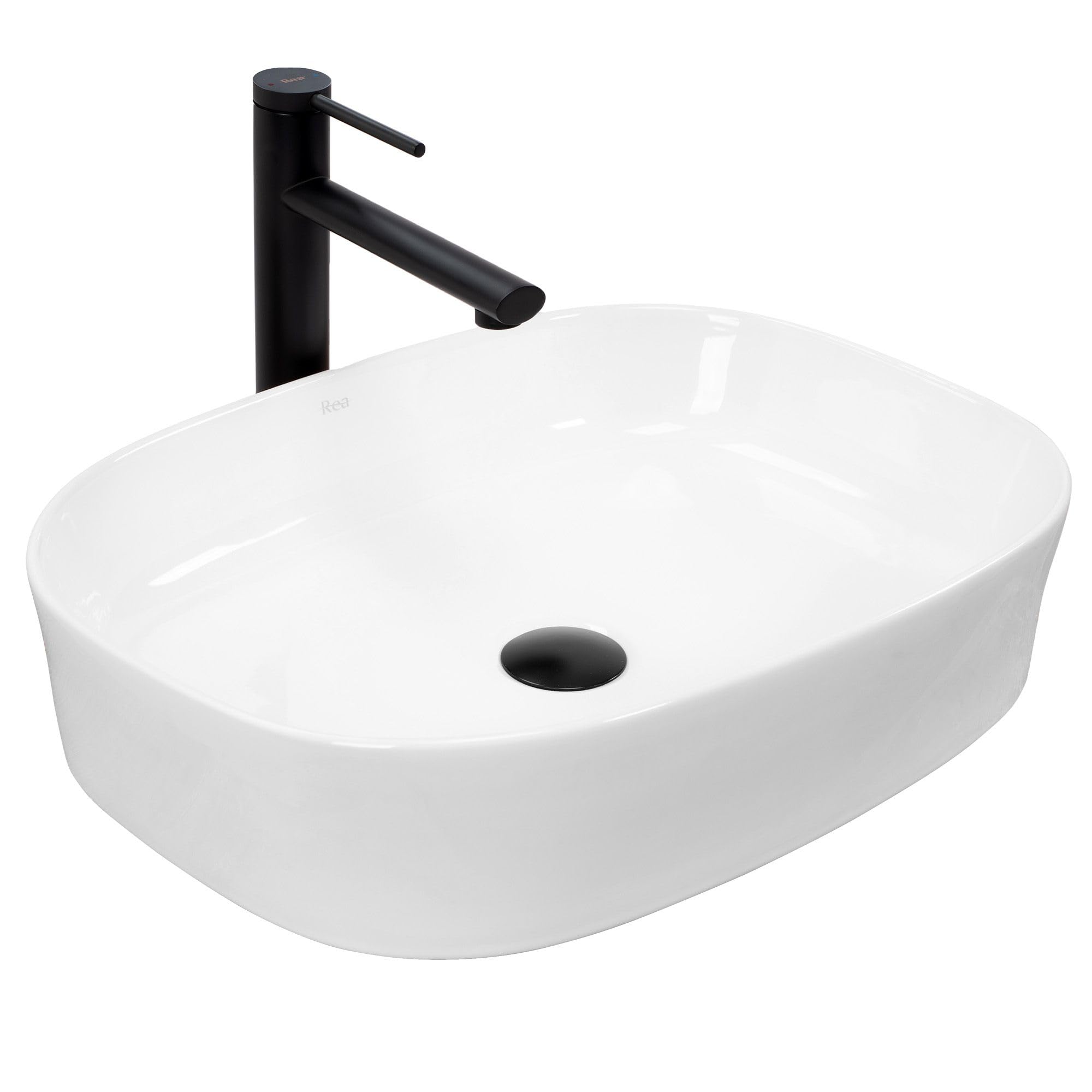 Rea Angie Bathroom Sink 520 x 380 x 115 mm Ceramic (White) — image 1