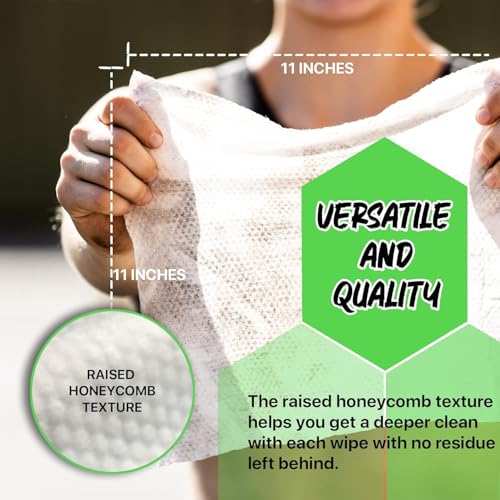Image of The Klean Freak Body Wipes - 12 count Individually Wrapped | Showerless Body Wipe for Women & Men | Sustainable Bodywipes for Gym, Travel, Camping | Tea-Tree