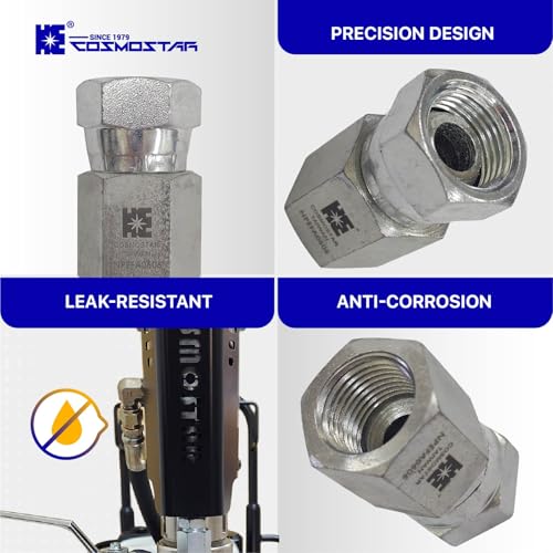 Image of Cosmostar 3 /8 inch NPTF Female x 3 /8 inch NPSM Swivel Pipe Swivel, Hydraulic Adapter(NPEFA0606)
