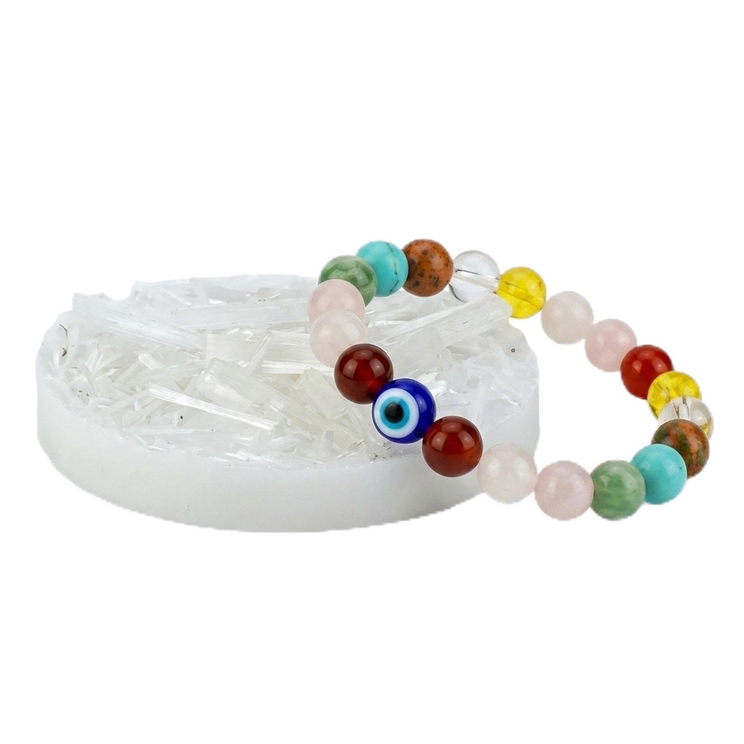 Pregnancy Bracelet with Raw Selenite Plate | Fertility, Prenatal Energy, and Emotional Support | Manifest with Citrine, Rose Quartz, Clear Quartz & Moon Stone | Bracelet for Moms and New Mothers-picture-31