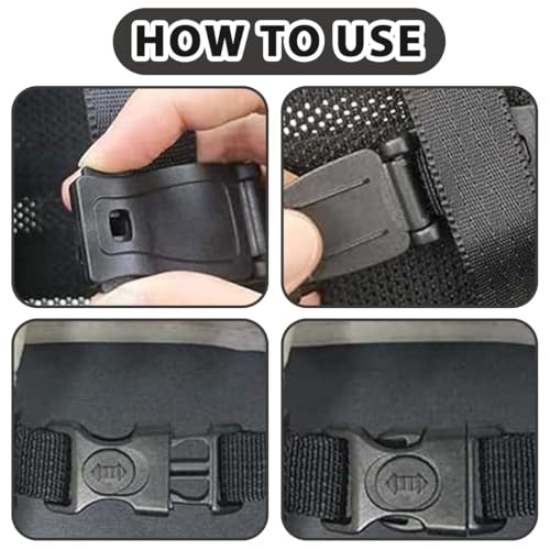 MLRUQRX 2 Stück Abschnallschutz Kindersitz Autositz Brustgurt Clip Gurtsicherung Kindersitz Kindersicherheitsgurt Schnalle Gurt Für Autositze Kinderwagen Kinderhochstühle Fahrradsitze Schwarz Grau