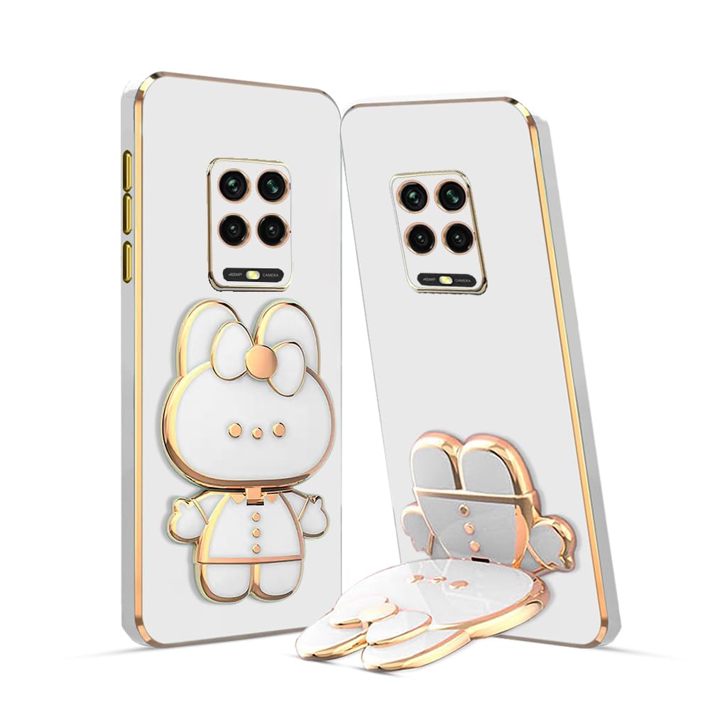 KARWAN®️ 3D Cat Back Case and Cover with Stand Compatible for Redmi Note 9PROMAX| Stand and Mirror | Camera Protection | Electroplated | Folding Stand - White (B0CCLCQ74C) Amazon Price History, Amazon Price Tracker