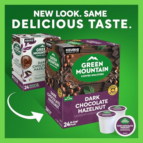 Image of Green Mountain Coffee Roasters Dark Chocolate Hazelnut Coffee, Keurig Single Serve K-Cup Pods, 96 Count