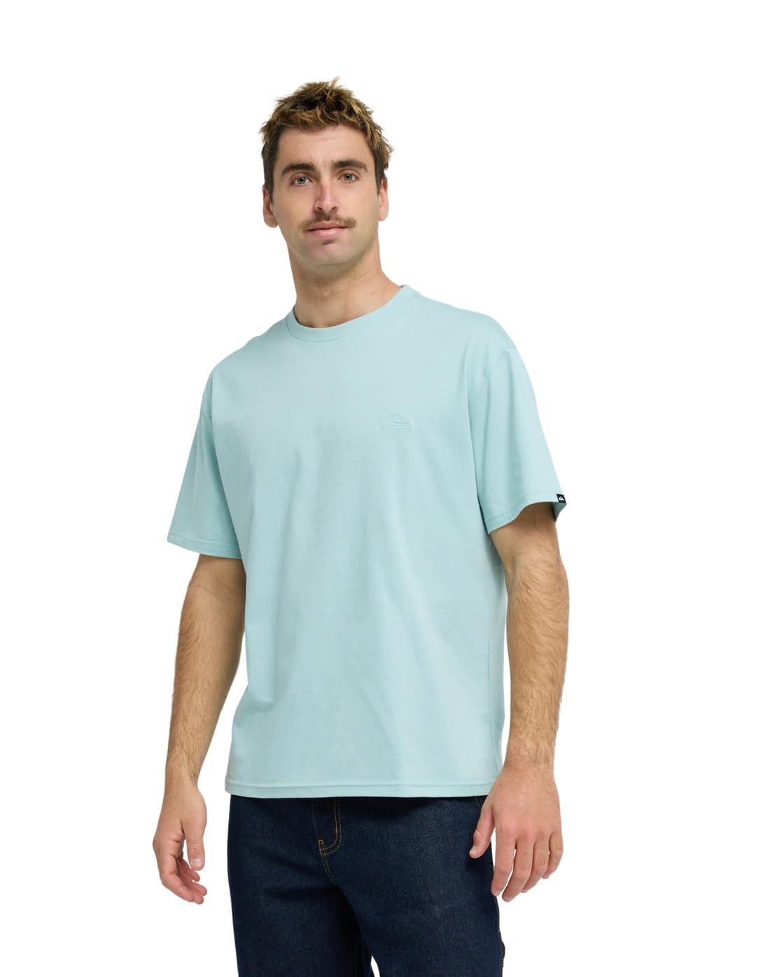 Quiksilver Short Sleeve T-Shirt Salt Water SS Mens Blue
