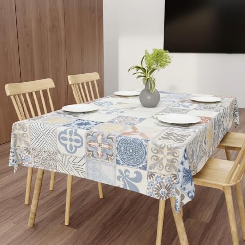 Image of Wings Star Dining Table Cover for 6 Seater, 54 x 78 inch Size, Waterproof and Dustproof Table Sheet,Dining Table Cover 6 Seater Waterproof (54 x 78 inch Dining Table Cloth Rectangular