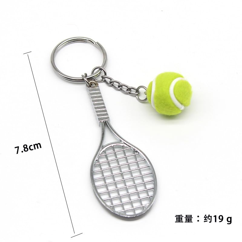 Image of COSTOYFUN Mini Cute Soccer Keychain Bowling Tennis Baseball Keychain for Men Women Boys Girls Gift