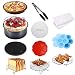 Produktbild Benooa Zubehör für Airfryer Heißluftfritteusen Set 112PACK, 3.7QT-6.8QT Universal Heißluftfritteuse Zubehör Inklusive Kuchenform/Pizzaform/Mehrzweckständer, für alle Marken von Fritteusen