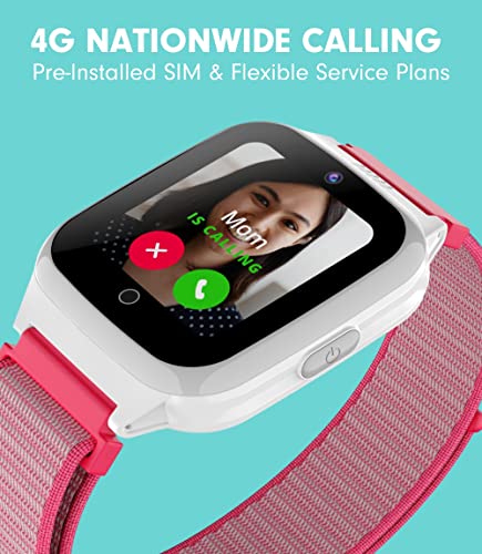 Jrtrack 2 Se Smart Watch For Kids By Cosmo | 4G Phone Calling & Text Messaging | Sim Card & Flexible Data Plans | Gps Tracker Watch For Kids | Children’s Smartphone Alternative (Pink) #TOP2