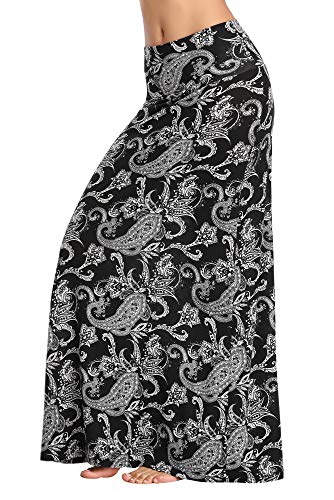 Image of Urban CoCo Women's Stylish Spandex Comfy Fold-Over Flare Long Maxi Skirt