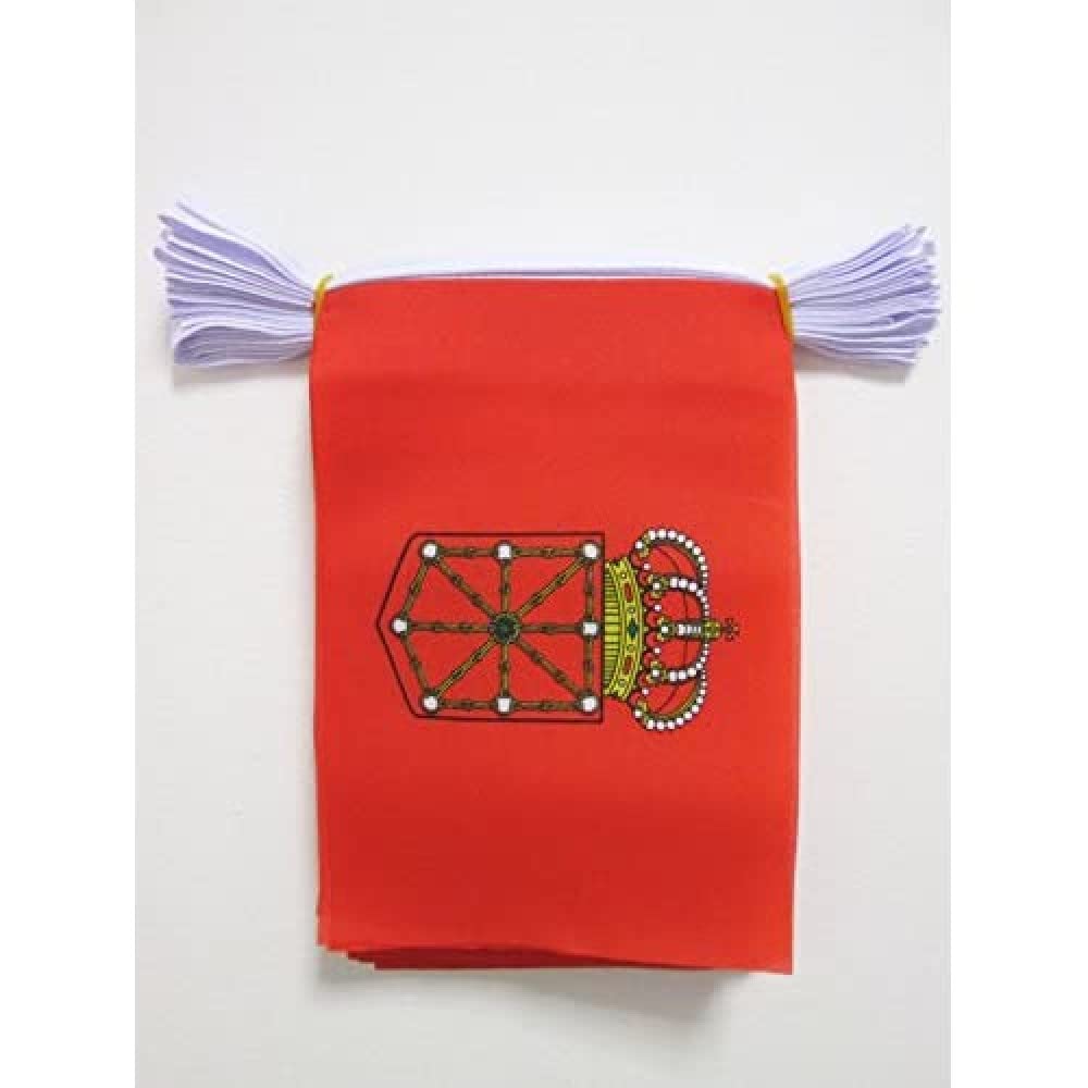 AZ FLAG Navarre Bunting 20 ft 20 flags Light Polyester